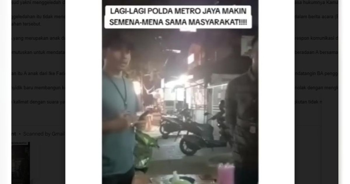 Viral Wanita Dibuntuti Anggota Polda Metro Jaya, Begini Cerita Sebenarnya