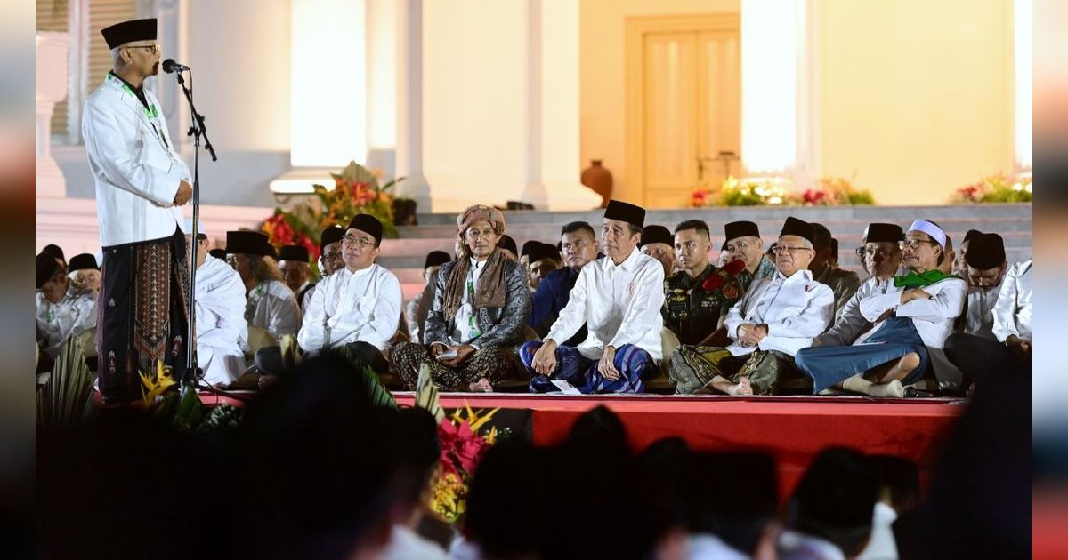 FOTO: Suasana Hikmat Zikir dan Doa Kebangsaan di Istana Merdeka untuk Bulan Kemerdekaan 79 Tahun RI