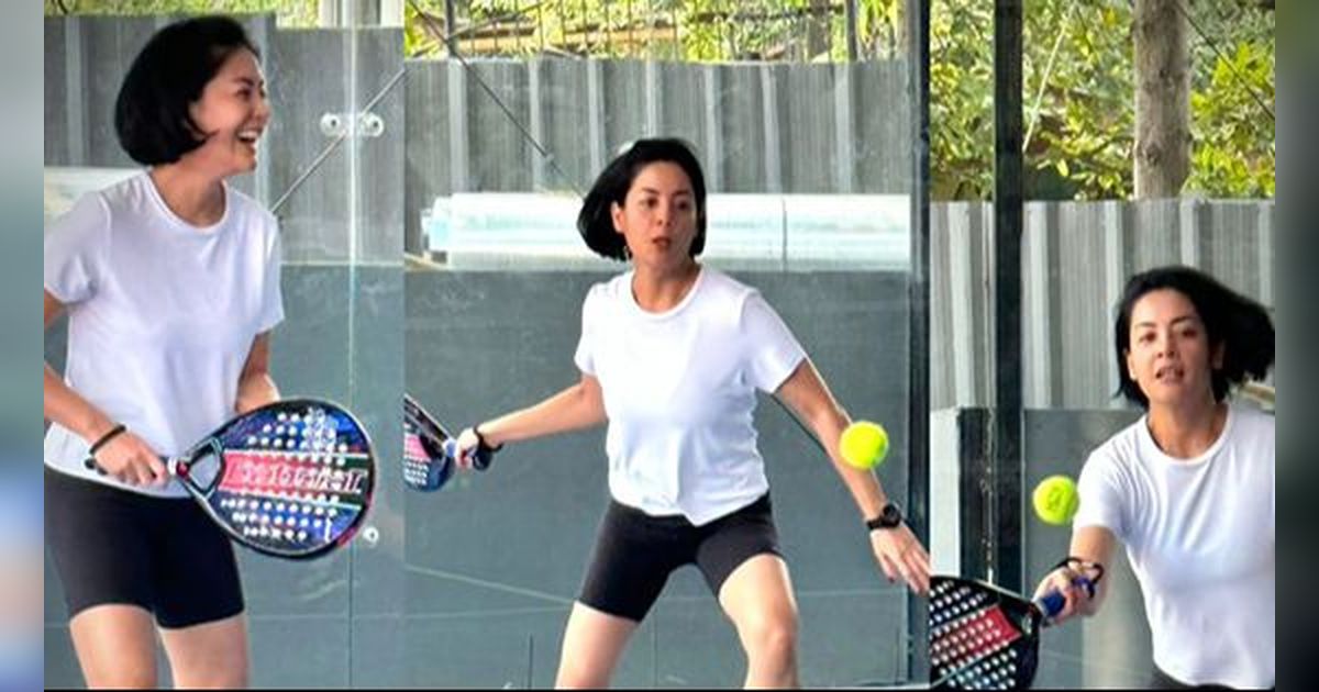 10 Potret Lulu Tobing Berlatih Padel, Salfok sama Penampilannya!