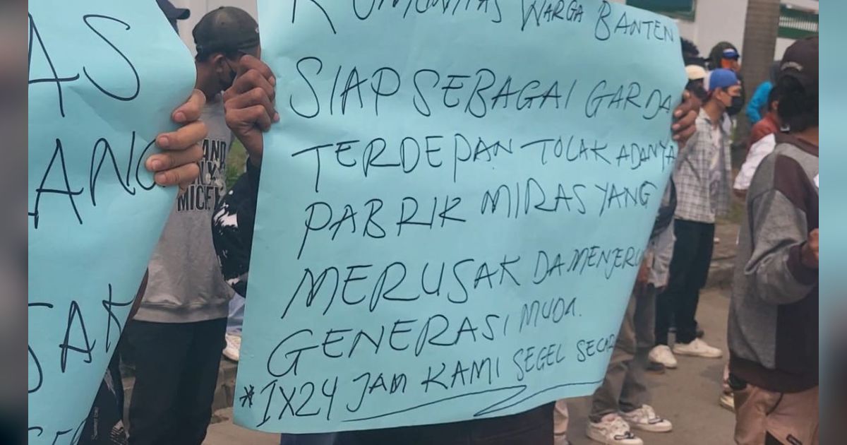 Warga Gelar Unjuk Rasa di Kawasan Industri Modern Serang Banten, Ini Tuntutannya