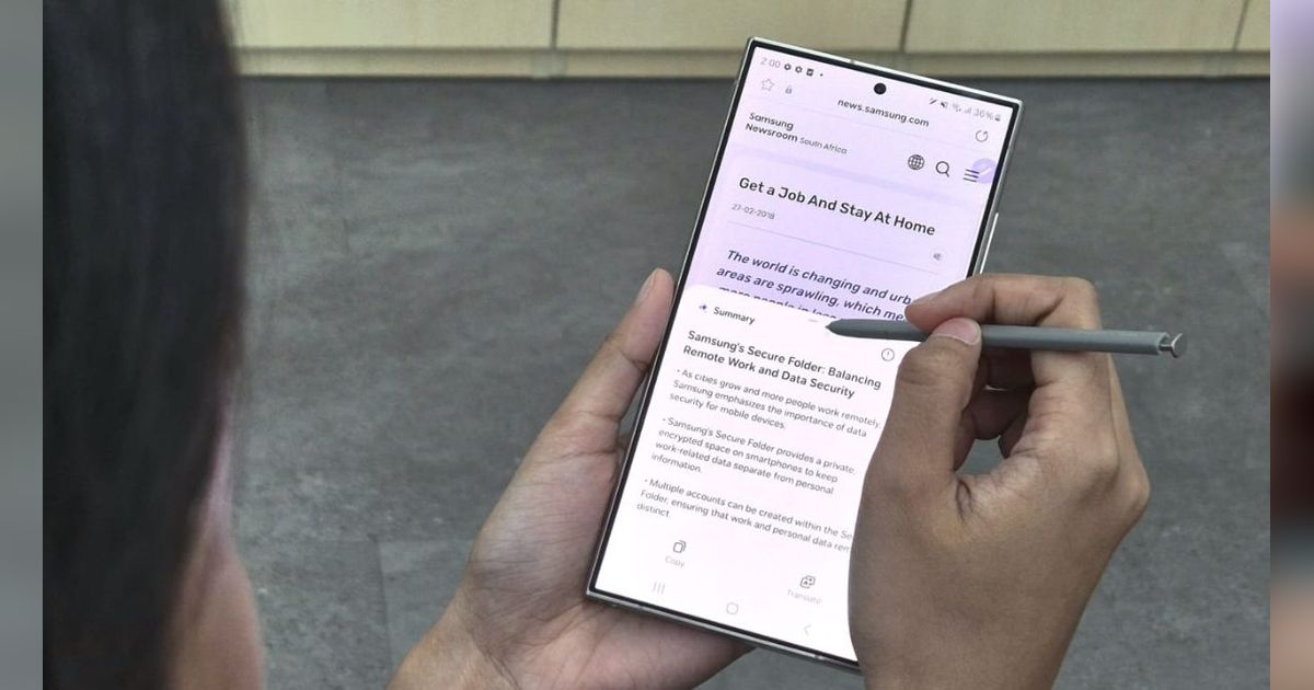 Pakai Galaxy AI, Kamu Bisa Browsing dengan Bahasa Apapun