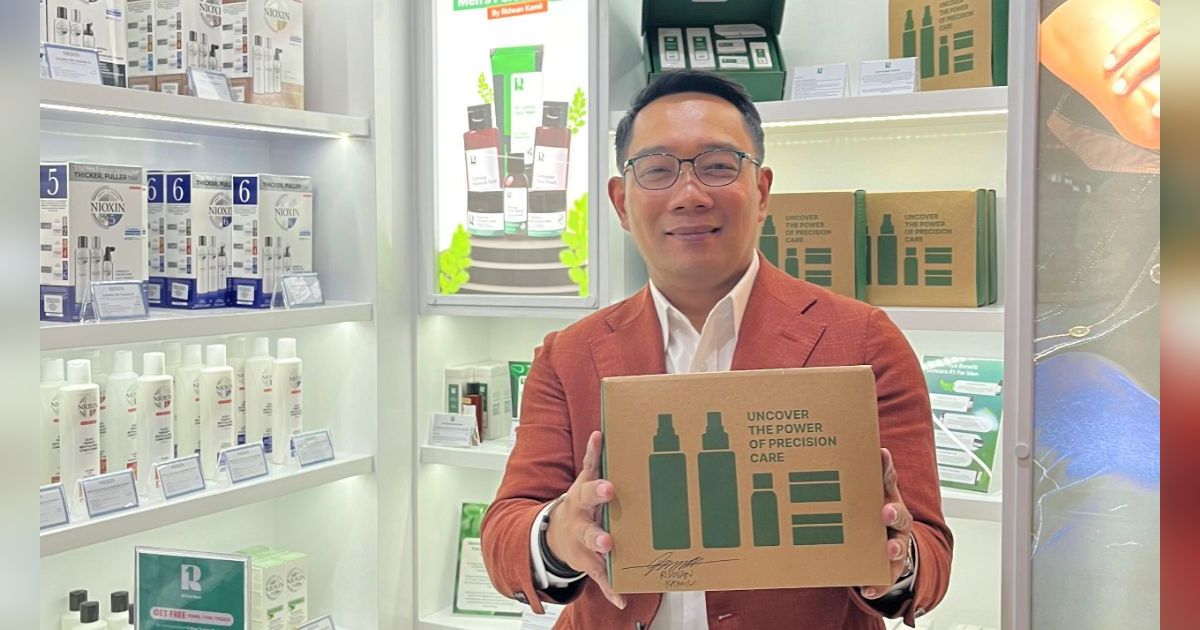 Peduli Kesehatan Kulit Laki-Laki, Ridwan Kamil Kenalkan R1 For Men Skincare