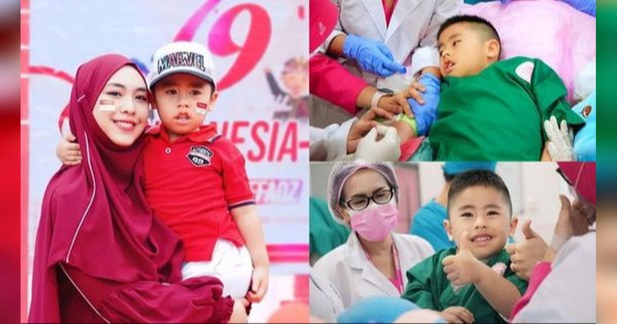 Potret Putra Bungsu Okie Setiana Dewi Jalani Terapi Stemcell Ke-5 Kali, Idap Penyakit Langka & Tiap Hari Harus Disuntik