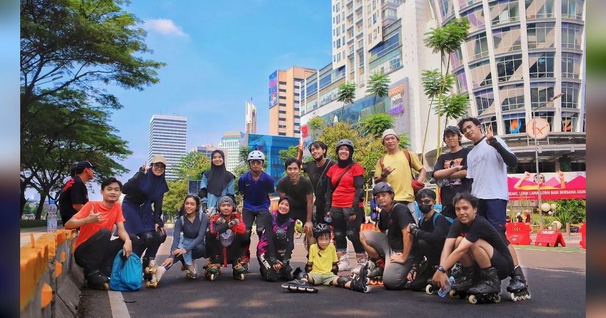 Berlatih Sepatu Roda Bareng Komunitas Jakarta Inline Skate Community