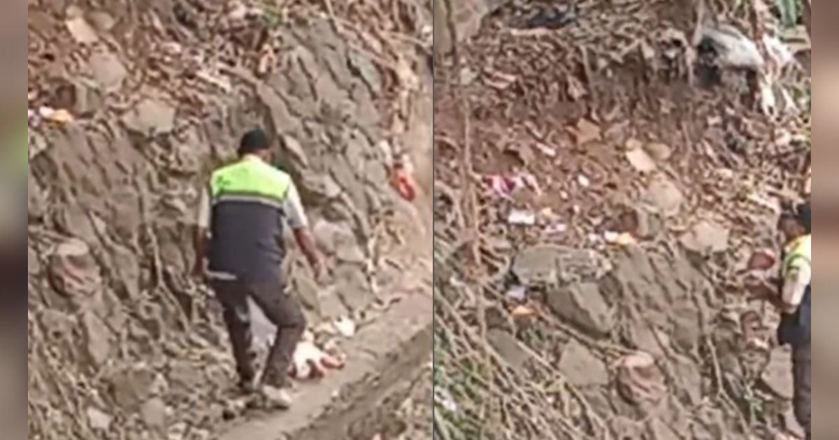 Viral Video Bayi Jatuh ke Pinggir Kali Saat Penertiban PKL Stasiun Karet, Begini Kondisinya