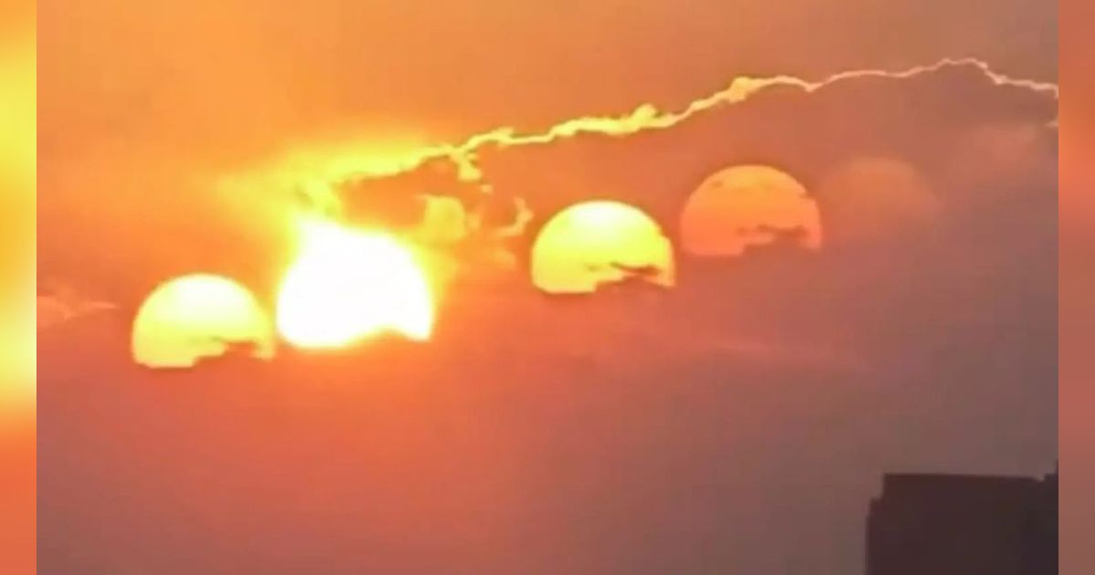 Heboh Penampakan 7 Matahari Bersinar di Langit China, Pertanda Apa?