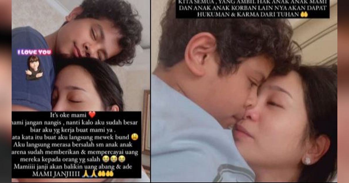 Bunga Zainal Menangis di Pelukan Anak, Kecewa Hak Putra Hilang Setelah Ditipu