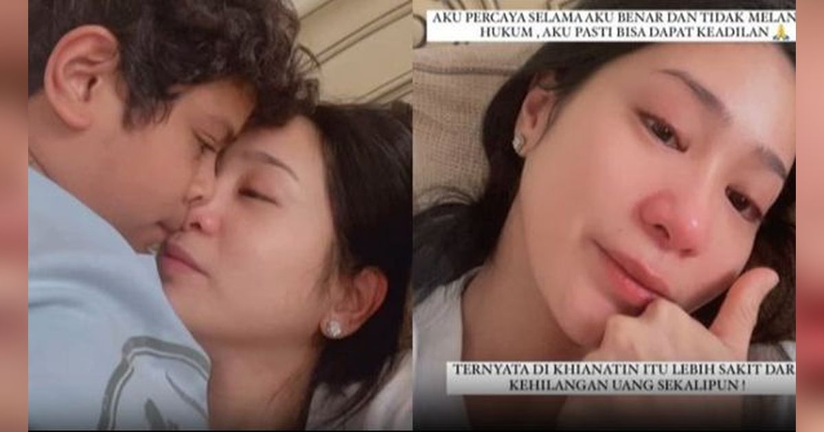 Sedih Hak Putra Hilang, Bunga Zainal Menangis di Pelukan Anak Setelah Ditipu