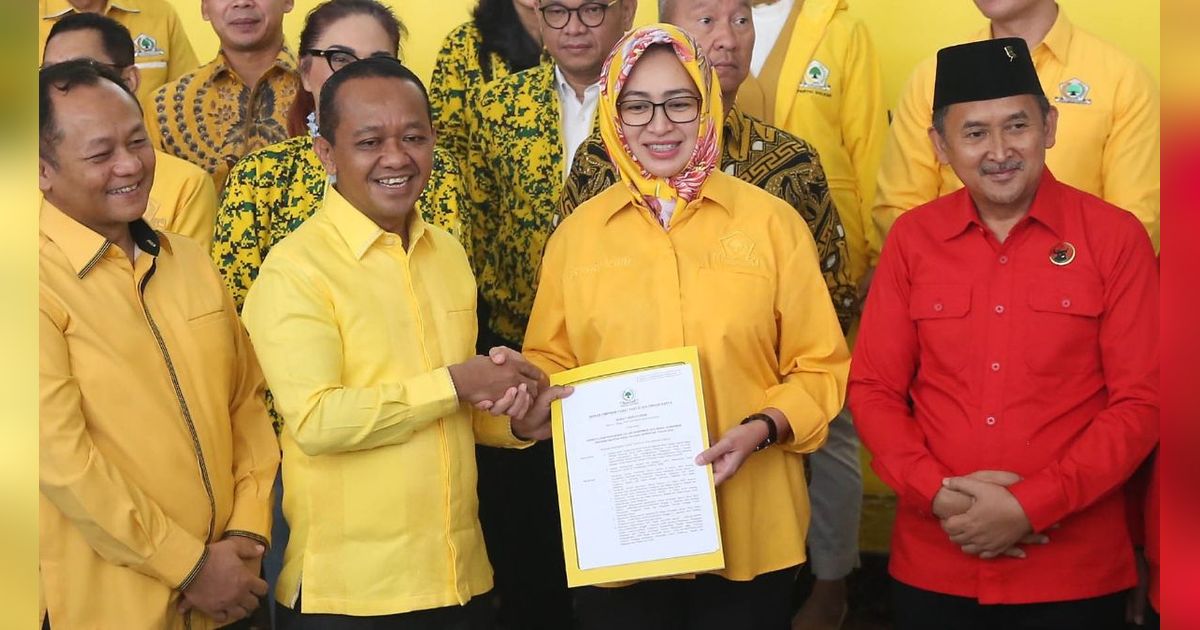 FOTO: Manuver Ketum Golkar Bahlil Lahadalia Jagokan Airin Rahcmi Diany dan Ade Sumardi Bertarung di Pilkada Banten