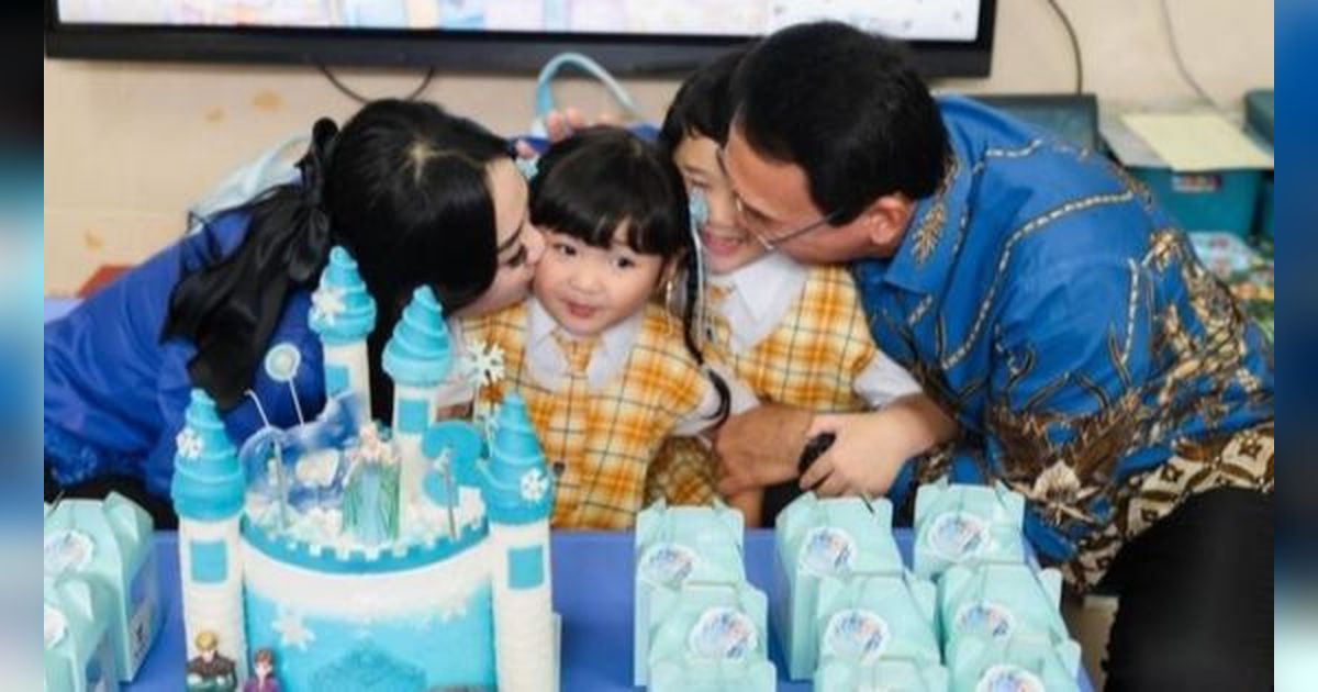 Heboh Saat Tiup Lilin, 8 Foto Perayaan Ulang Tahun Ke-3 Sarah Anak Ahok dan Puput Yang Gelar Pesta di Sekolah