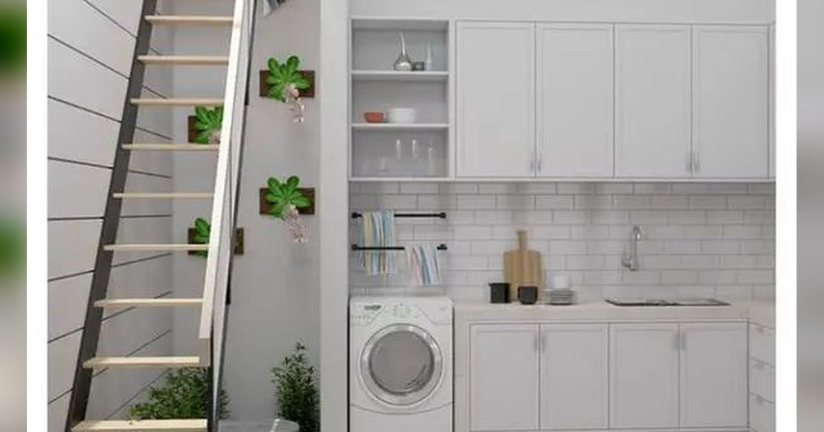 5 Desain Dapur dan Ruang Cuci Menyatu, Bikin Pekerjaan Rumah Jadi Cepat