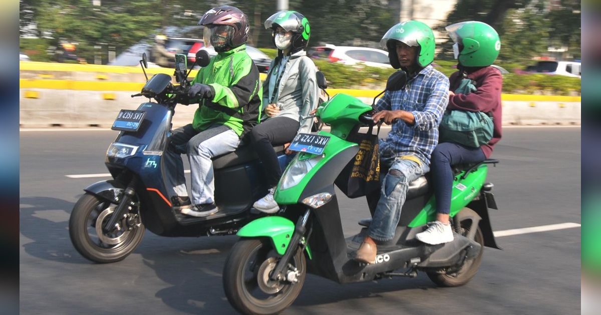 FOTO: Protes Pemotongan Tarif hingga 30 Persen, Ojek Online di Jakarta Mau Demo Besar-Besaran Hari Ini