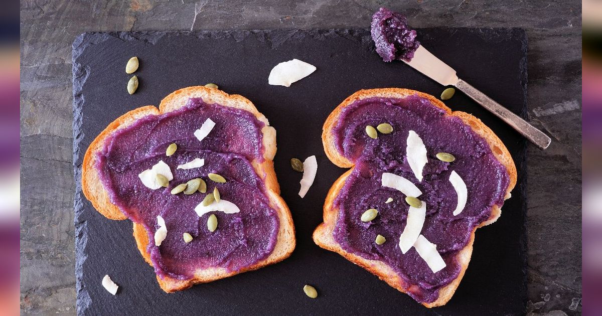 Bikin Selai Goguma dari Ubi Ungu untuk Disajikan Bersama Roti dan Keju Mozzarella