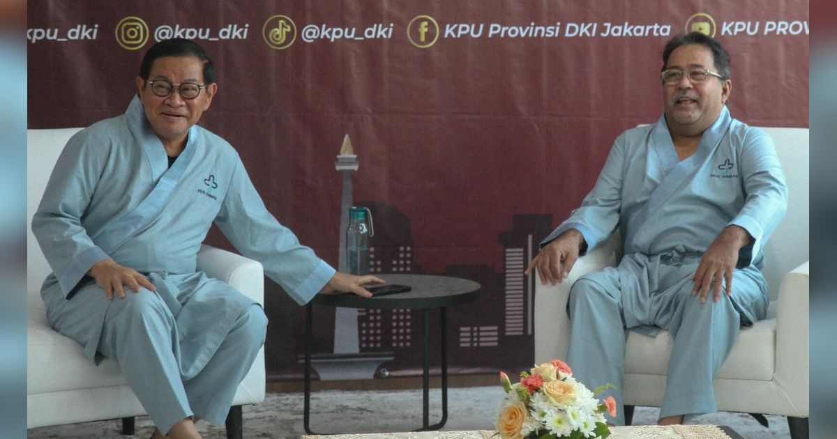 FOTO: Momen Pramono-Rano Karno Jalani Tes Kesehatan untuk Pilkada Jakarta, Diwarnai Raut Deg-degan Takut Disuntik