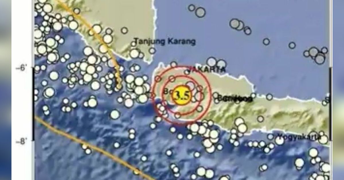 Gempa Dangkal Magnitudo 3.5 Guncang Sukabumi