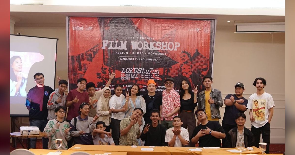 Antusias Sineas Berbakat Hadiri Workshop Fesbul di Kota Makassar