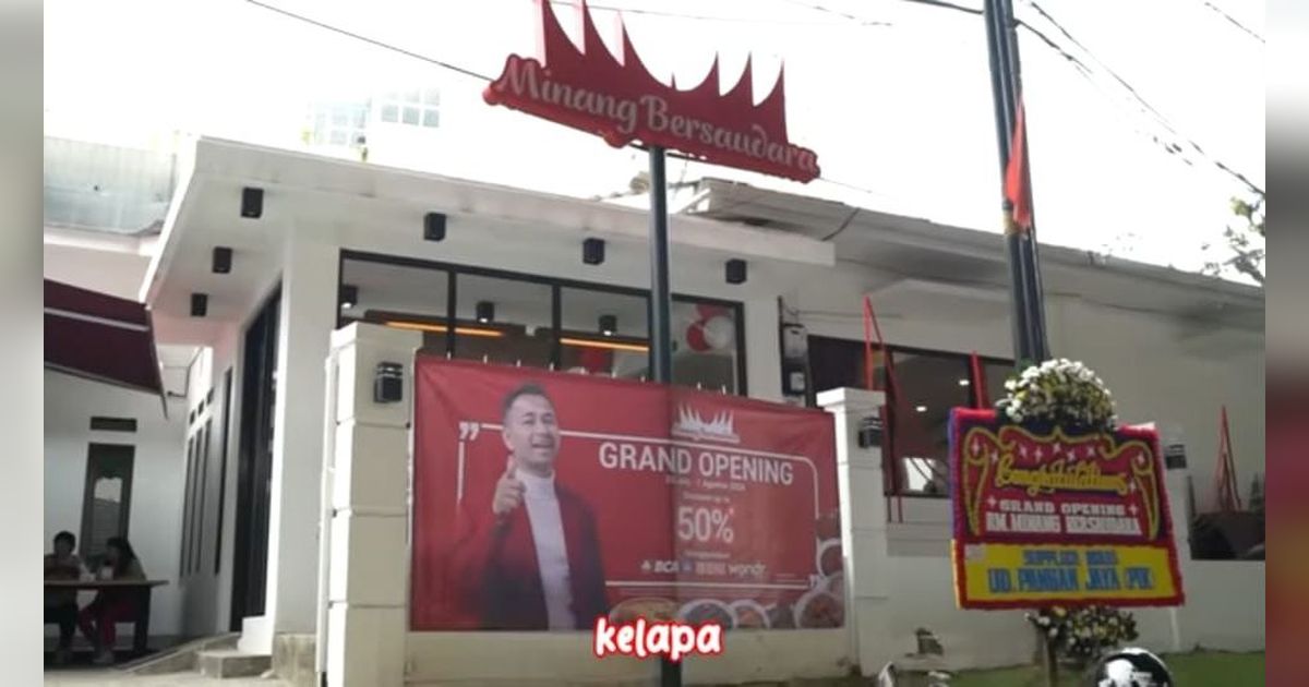 Kembali Gandeng Pelaku UMKM, 9 Potret Restoran Padang Terbaru Raffi Ahmad Kini  Punya Dua Cabang