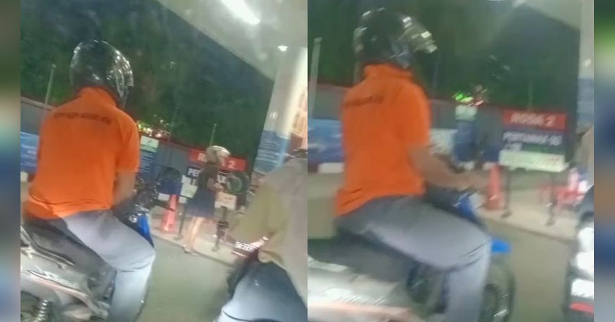 Wanita Ini Tegur Pengendara Motor yang Serobot Antrean saat Isi Bensin di SPBU, Aksinya Banjir Pujian