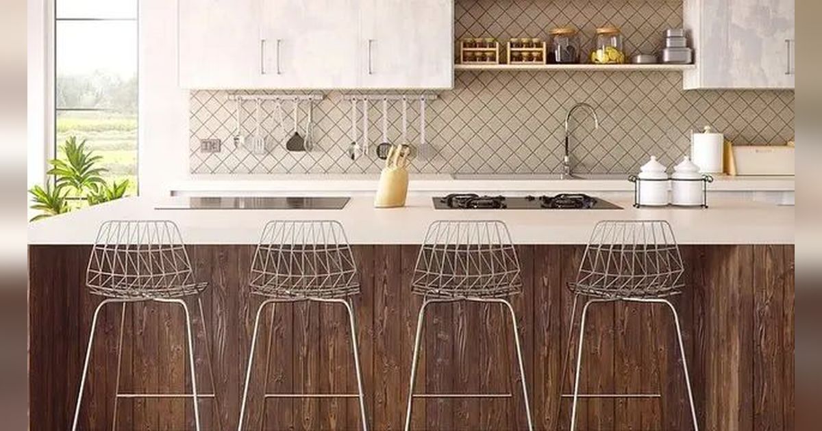 5 Desain Kitchen Set Bahan HPL Murah Bikin Dapur Terlihat Lebih Mewah