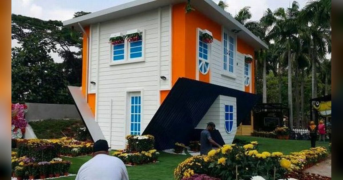 7 Potret Rumah Terbalik yang Unik, Bikin Heran tapi Menarik Perhatian Buat Foto-Foto Estetik