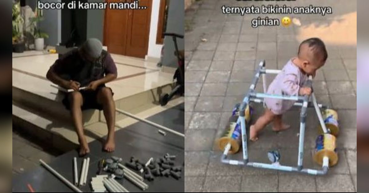Dikira Ada Pipa Kamar Mandi Bocor, Barang dari Paralon Buatan Suami ini Bikin Hati Istri Meleleh