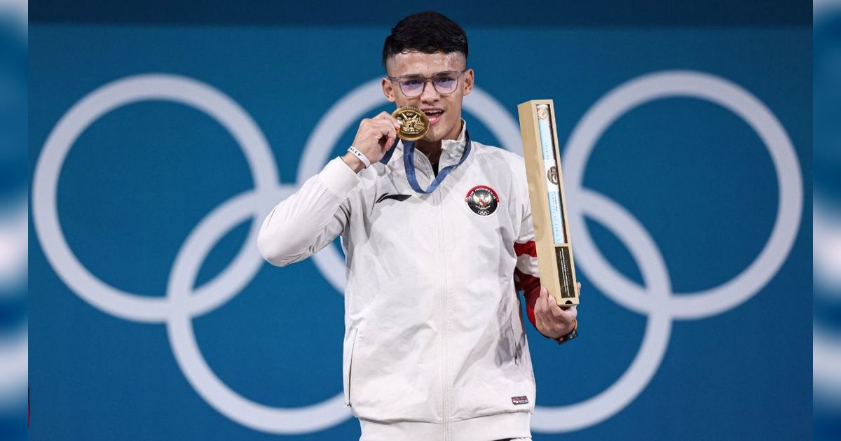 FOTO: Perjuangan Rizki Juniansyah Raih Medali Emas Olimpiade Paris 2024, Diiringi Rekor-Rekor Fenomenal