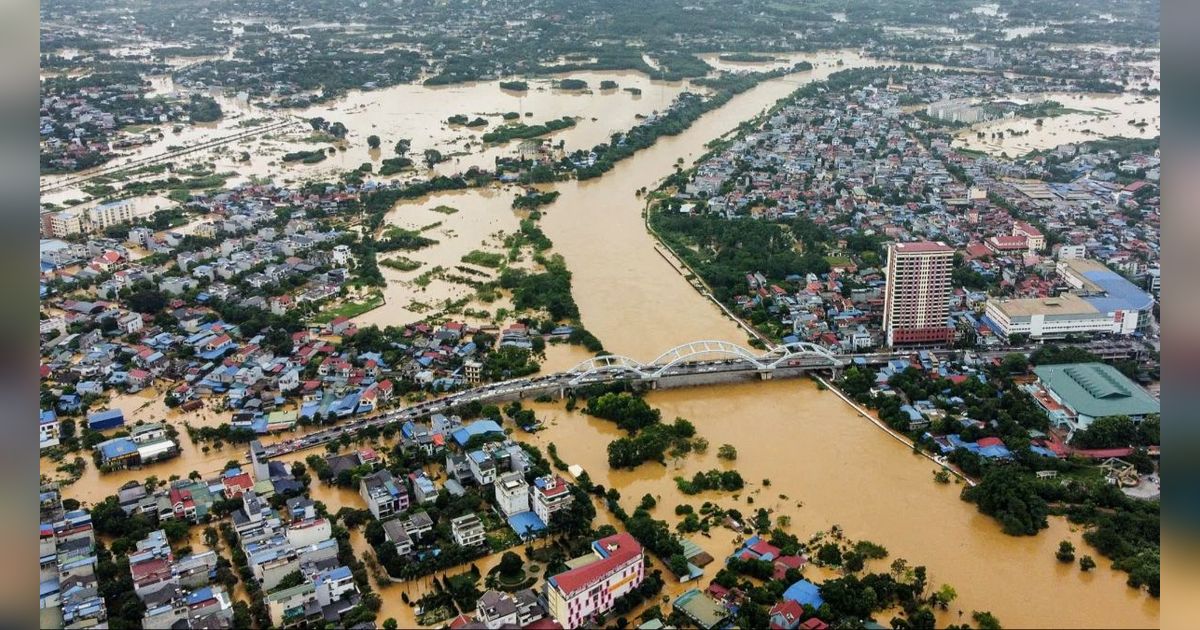 FOTO: Tragis! Korban Meninggal Dunia Akibat Amukan Topan Super Yagi di Vietnam Bertambah 63 Orang, 40 Masih Hilang