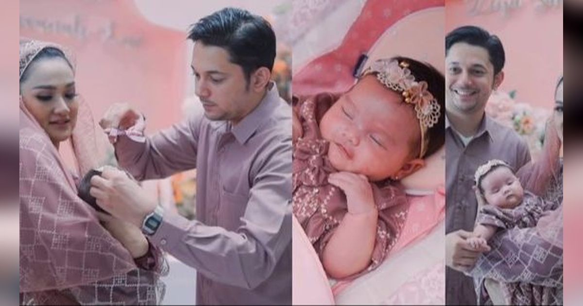 Potret Tengku Dewi & Andrew Andika Harmonis di Acara Aqiqah Zeya, Gelar Pesta Mewah Bernuansa Serba Pink