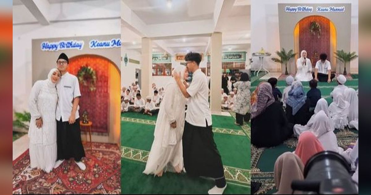 10 Momen Spesial Ulang Tahun ke-15 Keanu Massaid, Rayakan di Pesantren dengan Anak Yatim