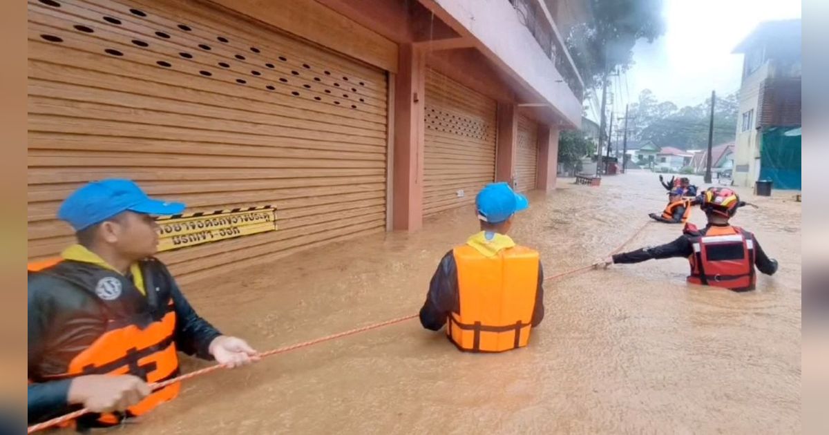 FOTO: Topan Yagi Amuk Thailand hingga Sebabkan Banjir Dahsyat, Longsor dan Korban Jiwa