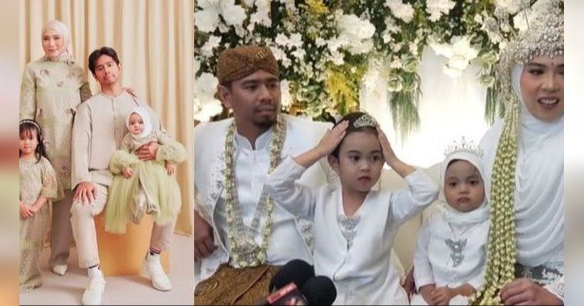 Potret Fitri Tropica & Suami Kembali Jadi Pengantin di Ultah Pernikahan Ke-10, 'Pernikahan' di Hadiri Anak-anak