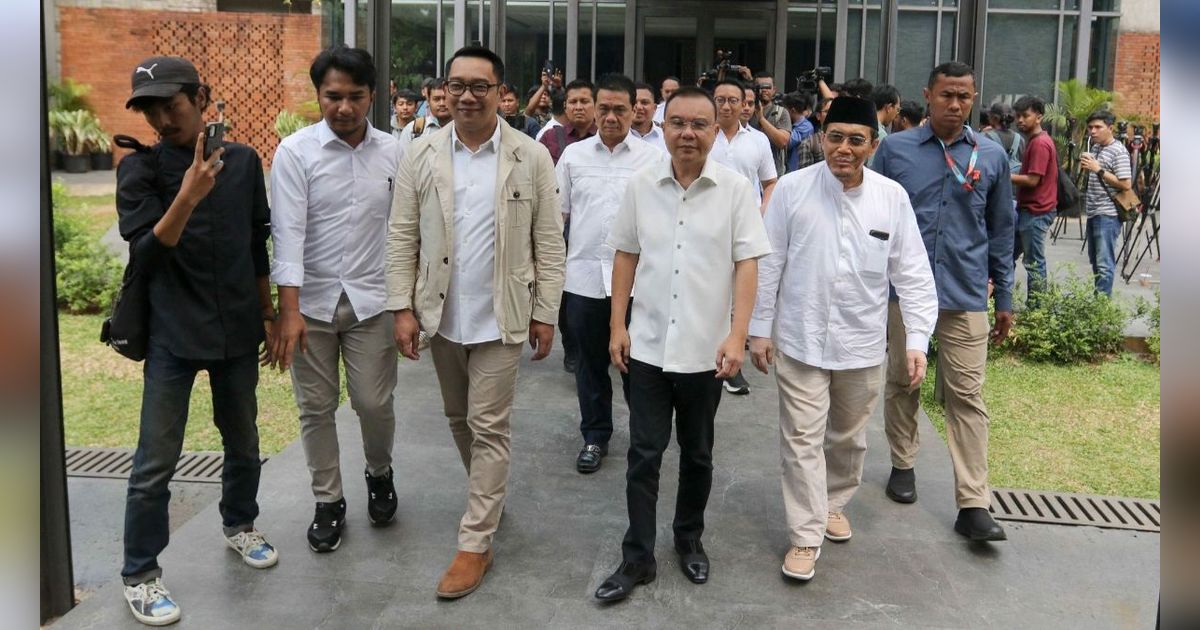 FOTO: Pasangan Bacagub Jakarta Ridwan Kamil-Suswono Rapat Perdana dengan Tim Pemenangan RIDO Bersama KIM Plus