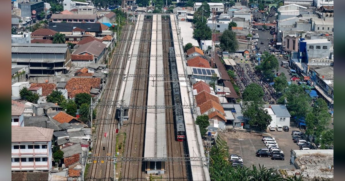 FOTO: Potret Stasiun Kota Tangerang dari Udara yang Siap Ditata Ulang dengan Fasilitas Integrasi Antarmoda di Tahun 2025