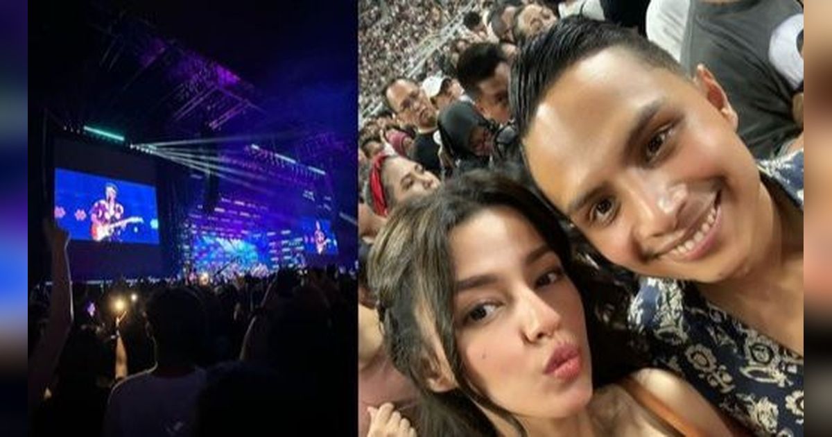 Foto-foto Susan Sameh dan Khalid Atamimi saat Nonton Konser Bruno Mars Berdua, Romantis Banget!