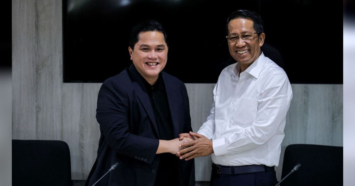 FOTO: Bertemu Erick Thohir, Menkumham Dukung Penuh Program Naturalisasi Timnas Indonesia