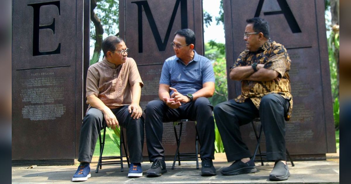 FOTO: Bertemu Pramono Anung-Rano Karno di Taman Semanggi, Ahok Kasih Saran ini Jika Terpilih Gubernur Jakarta