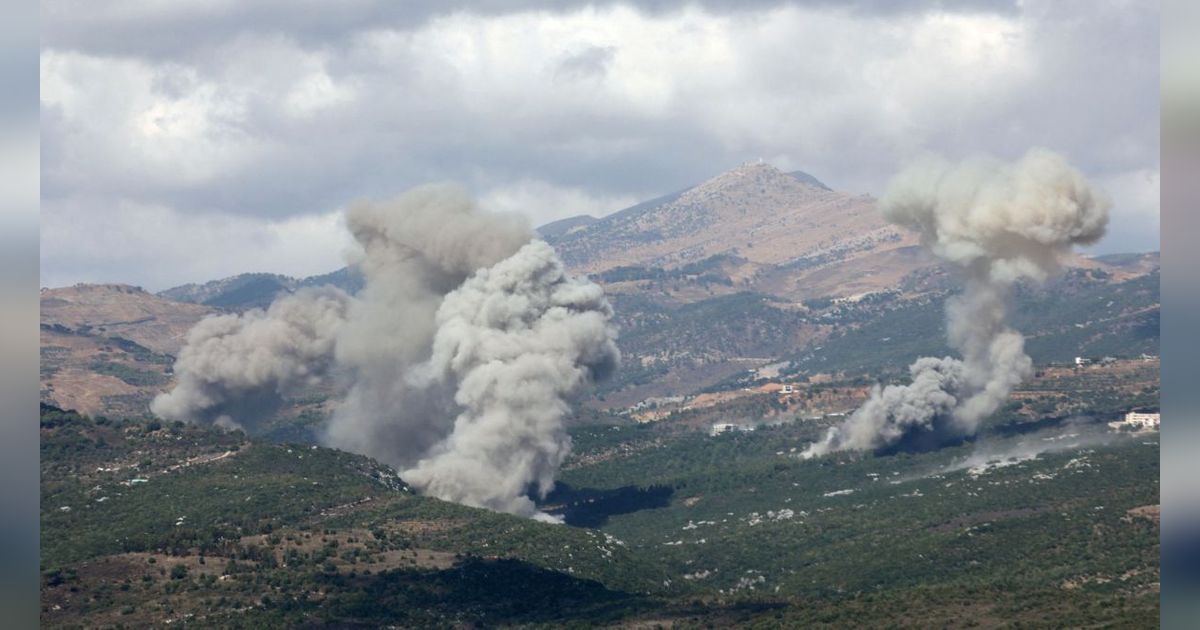 FOTO: Sengit, Perang Israel Vs Hizbullah Lebanon Saling Gempur hingga Hancurkan Salah Satu Pusat Permukiman Kedua Negara