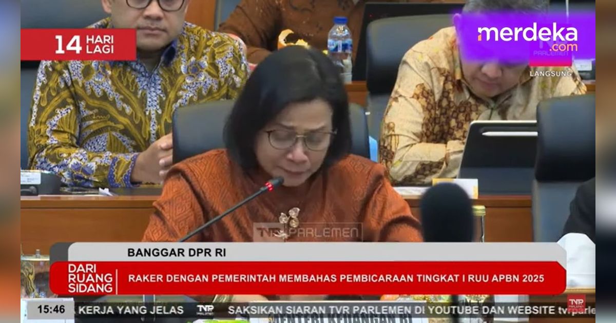 Tangis Sri Mulyani Depan DPR Singgung Tentang Kebohongan