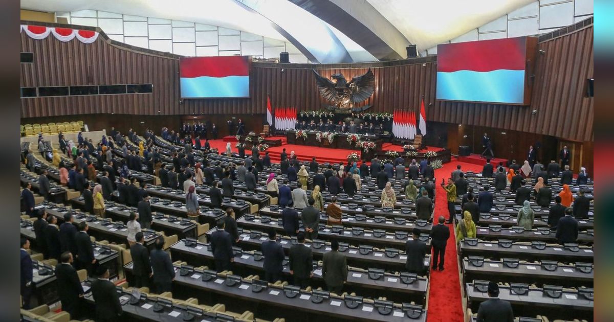 FOTO: Penampakan Kursi-Kursi Kosong Hiasi Sidang Paripurna MPR Akhir Masa Jabatan Periode 2019–2024