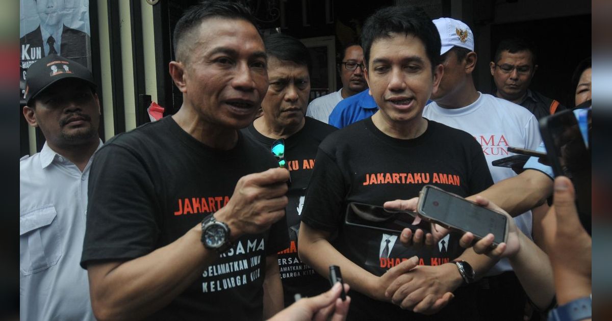 FOTO: Gaya Blusukan Cagub dan Cawagub DKI Jakarta No Urut 2, Dharma - Kun di Pasar Serdang