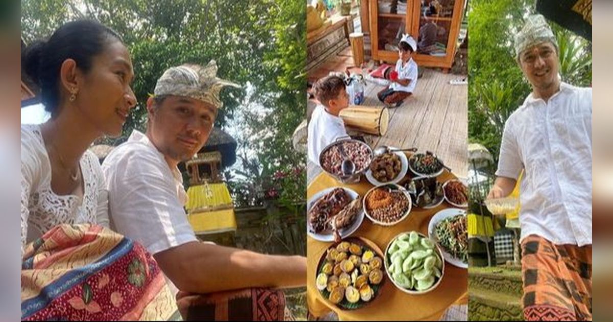 Rayakan Galungan dan Kuningan, Happy Salma Tampilkan Potret Kebersamaan Keluarga dengan Menu Khas Bali!