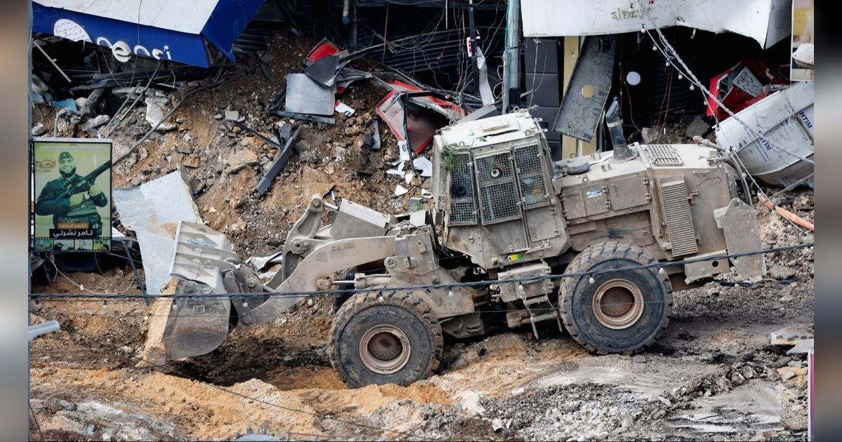 FOTO: Penampakan 70 persen Jalanan dan Infrastruktur di Jenin, Tepi Barat Hancur Dibuldozer Israel