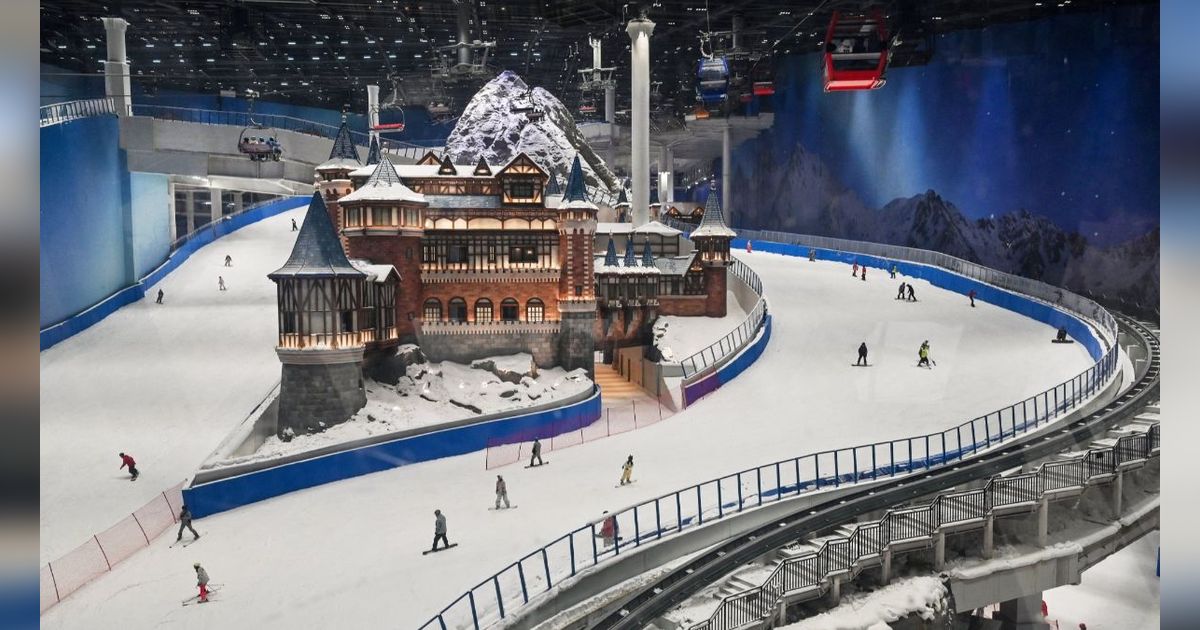 FOTO: Negara Ini Punya Resor Ski Indoor Terbesar di Dunia, Begini Potret Megahnya!