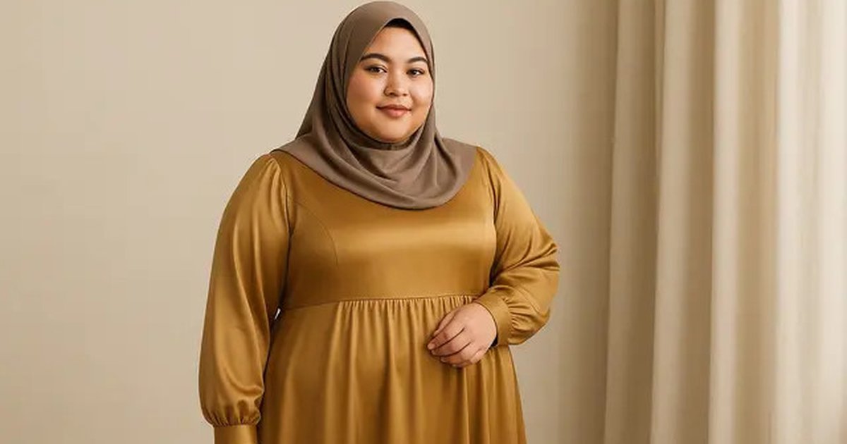 Tampil Percaya Diri, Ini 5 Model Gamis Simple tapi Mewah untuk Badan Berisi di Tahun 2025