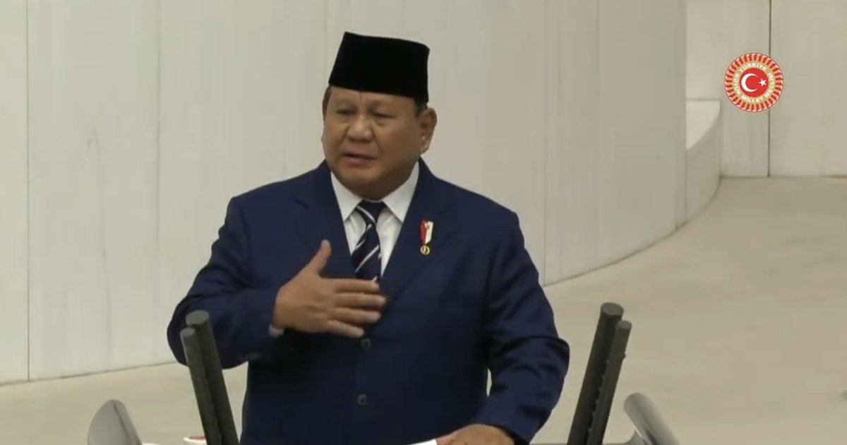 VIDEO: Momen Parlemen Turki Langsung Buru-Buru Berdiri Lakukan ini Usai Prabowo Pidato