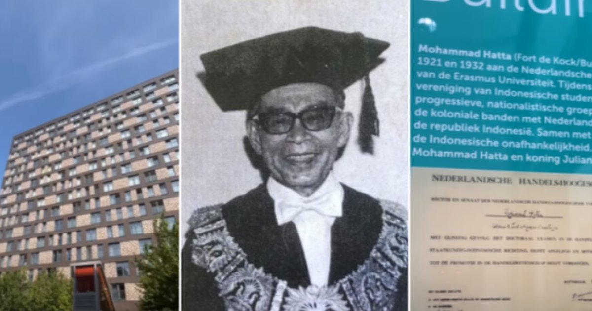 Membanggakan! Ijazah Kuliah Wapres RI Mohammad Hatta Dipajang Abadi di Kampus Belanda & Namanya Dijadikan Gedung