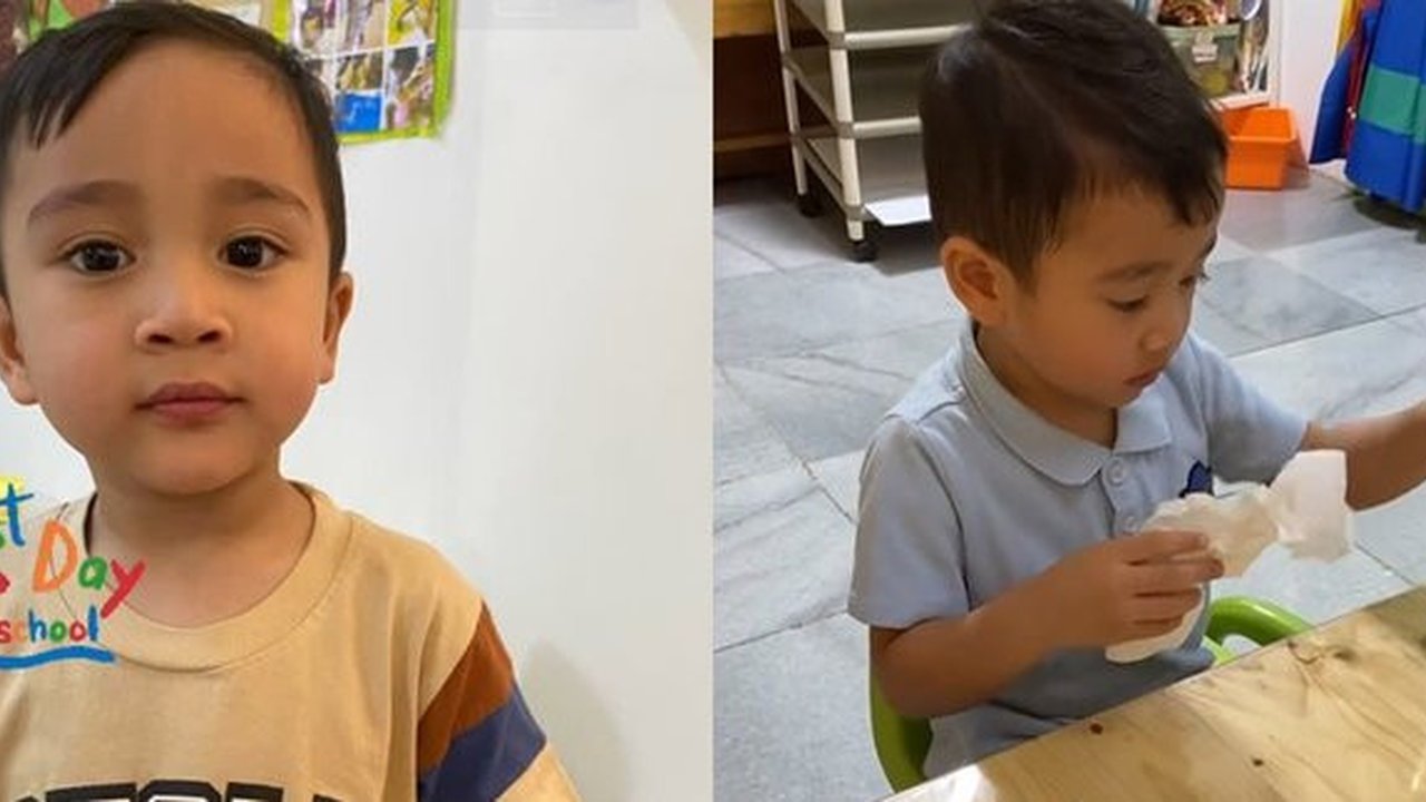 Rayyanza 'Cipung' Sangat Tenang di Hari Pertama Sekolah hingga Bisa Cuci Piring Sendiri