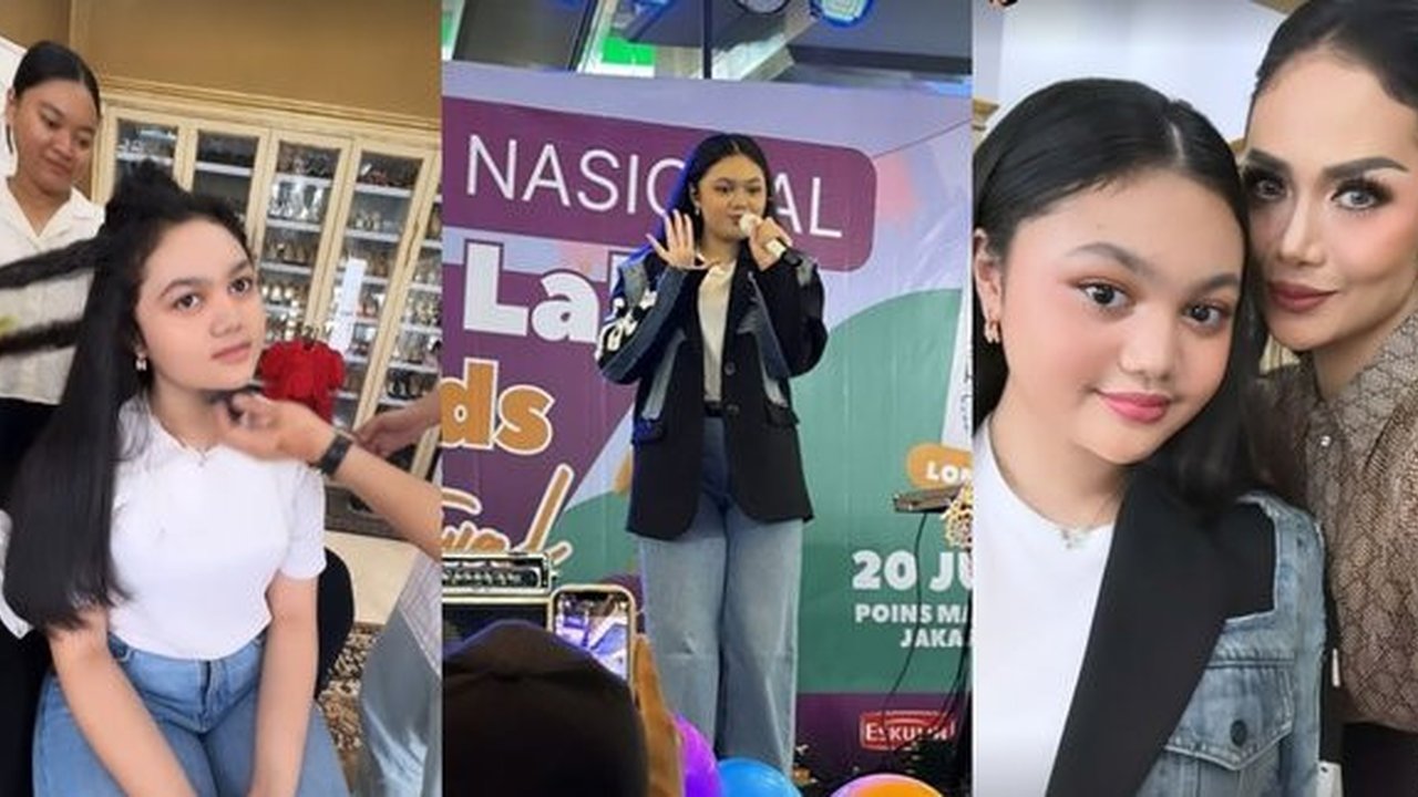 Deretan Potret Amoora Perdana Tampil Dengan Rambut Lurus, Kecantikannya Saingi Kris Dayanti