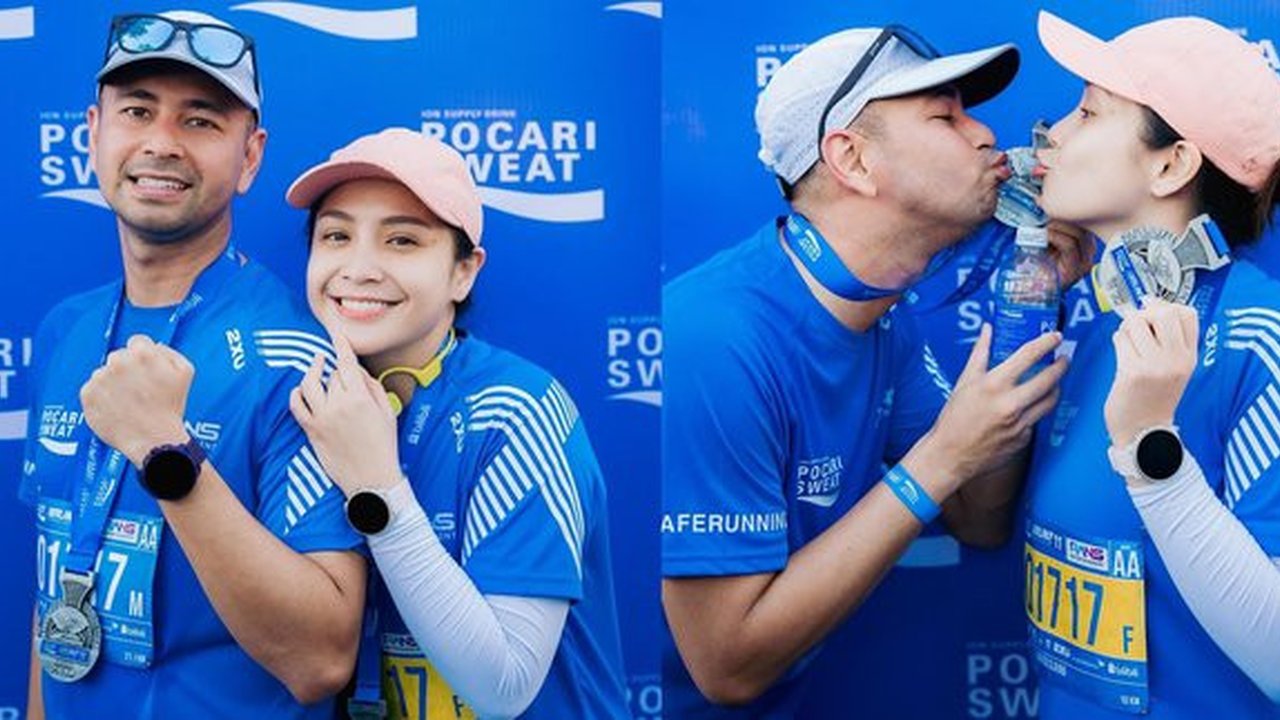 Nagita Slavina Sontak Jadi Sorotan Tampil Tanpa Hijab Saat Mengikuti Lari Maraton