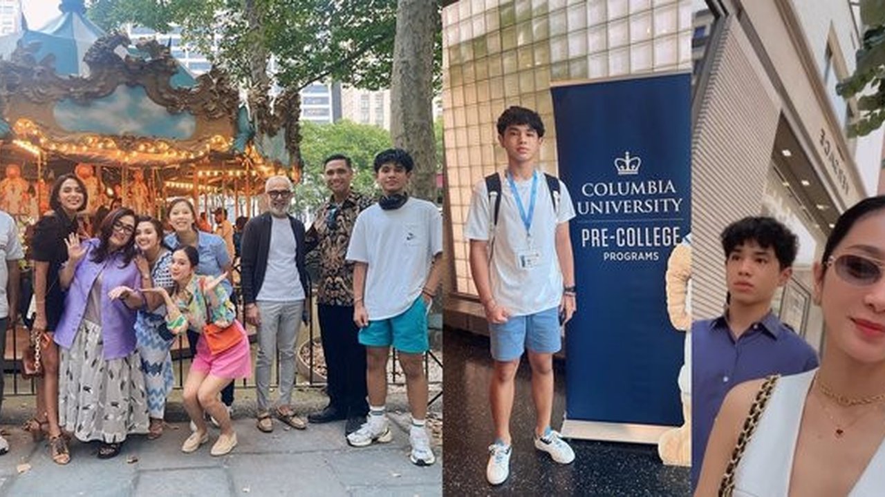 Intip Deretan Potret FOTO: Bunga Zainal Tampil Bak ABG Saat Antar Adik ke Summer Program di Columbia University